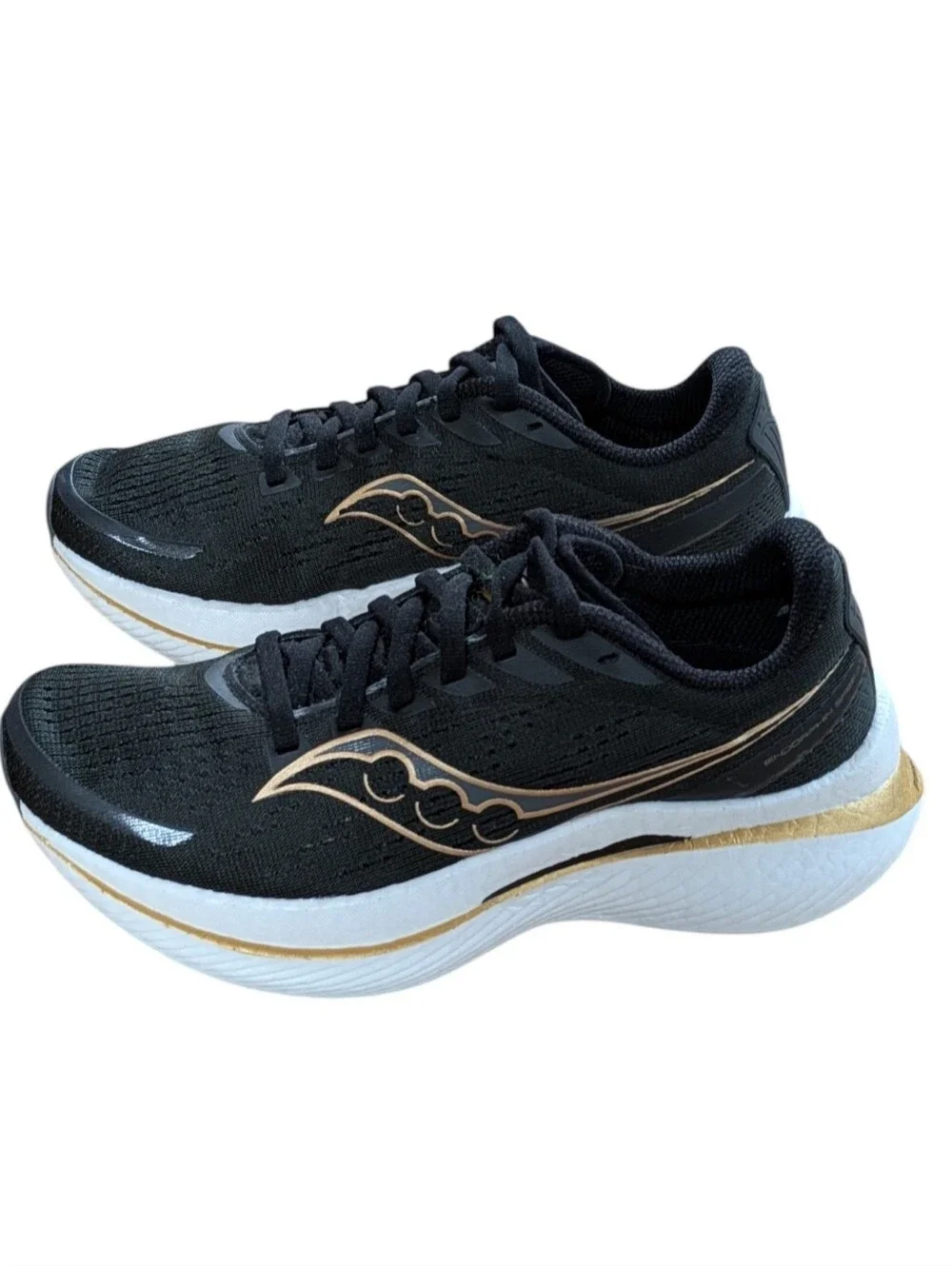 Saucony Endorphin Speed 3 Black Gold Running Shoes Size 7